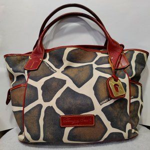 Dooney & Bourke Handbag Purse Giraffe Leather